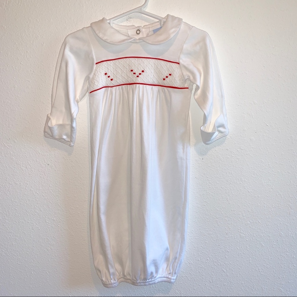 New Bella bliss gown holiday Christmas smocked 3-6